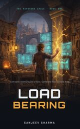 Cover of Load Bearing: a warm forge interior with glowing System panels.